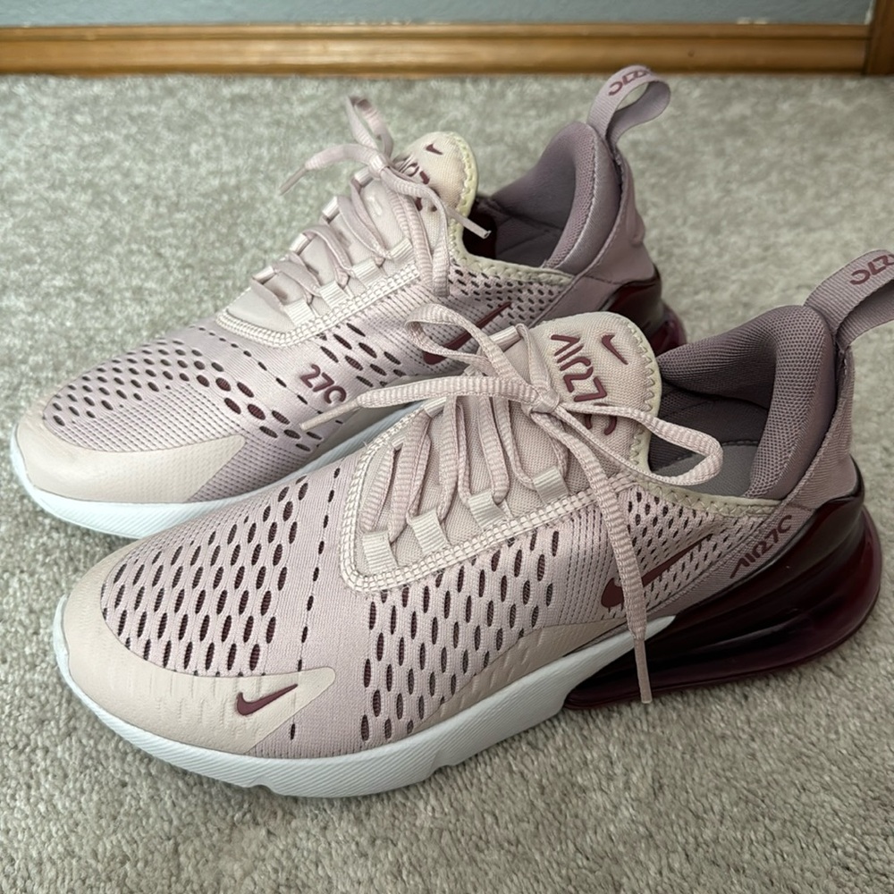Nike Air Max 270, size 8.5 women’s, “barely rose” color, worn in house only